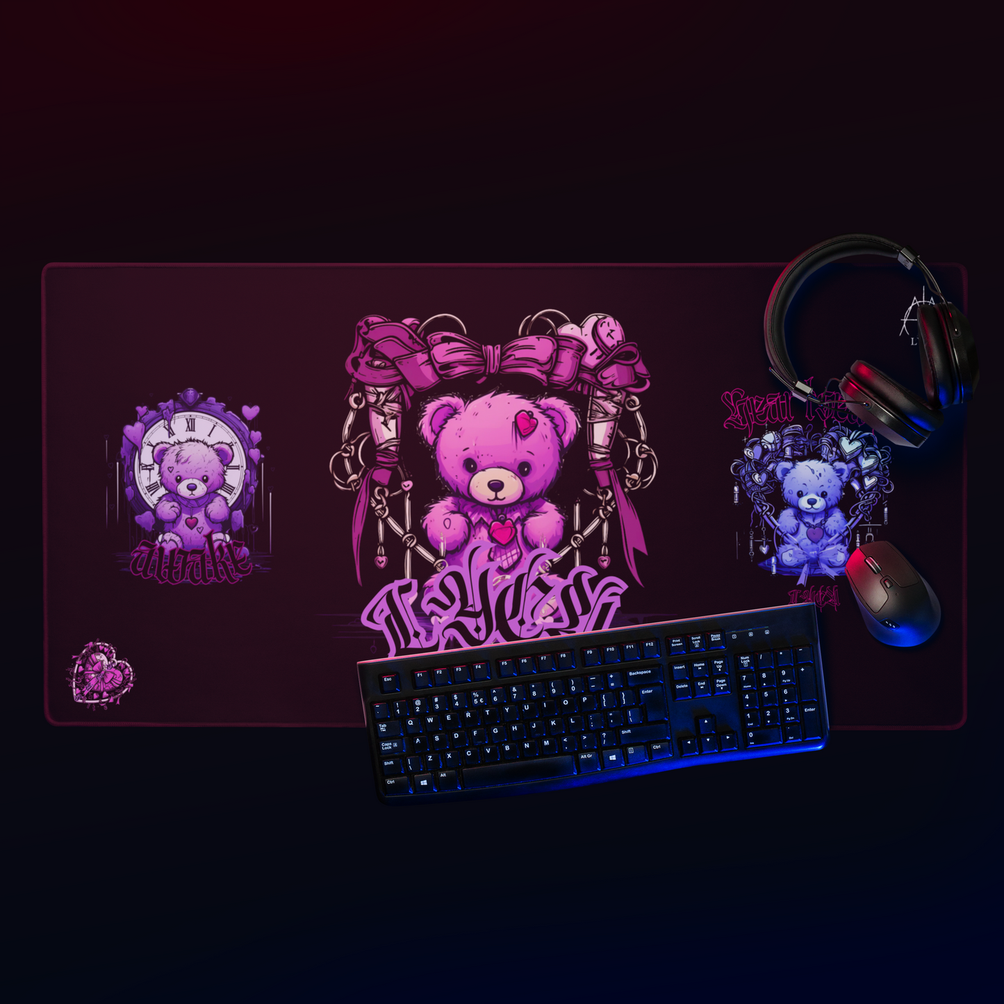 ハート・ベア ゲーミングマウスパッド